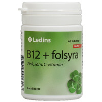 Vitamin B12+Folsyra (60 tabletter)
