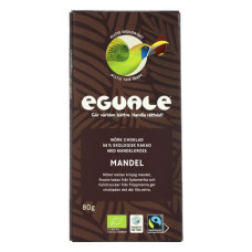 Eguale Mandel Mörk choklad (80 g, 58 %) (EKO, Fairtrade)